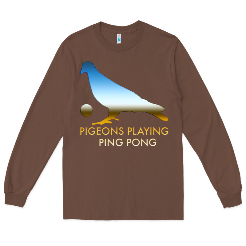 Best Pigeons Playing Ping Pong Music Long Sleeve Tee by artisFamous | Teevron