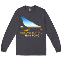 Smoke Best Pigeons Playing Ping Pong Music Long Sleeve Tee - artisFamous