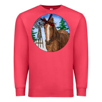 Cardinal Horse Christmas Premium Sweatshirt - RanaPortraitStore
