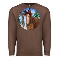 Chestnut Horse Christmas Premium Sweatshirt - RanaPortraitStore