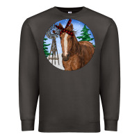 Smoke Horse Christmas Premium Sweatshirt - RanaPortraitStore