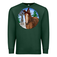 Sports Green Horse Christmas Premium Sweatshirt - RanaPortraitStore