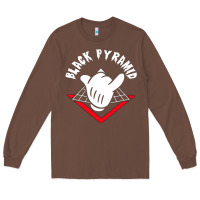 Chestnut black pyramid Long Sleeve Tee - artisFamous
