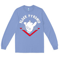 Colony Blue black pyramid Long Sleeve Tee - artisFamous