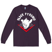 Plum black pyramid Long Sleeve Tee - artisFamous