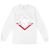 White black pyramid Long Sleeve Tee - artisFamous