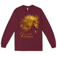 Burgundy tina the tina turner musical Long Sleeve Tee - artisFamous