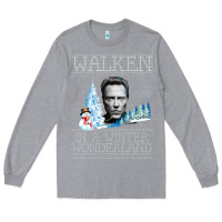 Heather Grey christopher walken Long Sleeve Tee - artisFamous