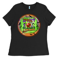 Black Spooky Teacher Ladies Tee - BundleAndBundleShop