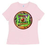 Bubblegum Pink Spooky Teacher Ladies Tee - BundleAndBundleShop