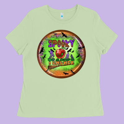 Spooky Teacher Ladies Tee Designed By Bundleandbundleshop