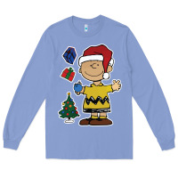 Colony Blue charlie brown christmas gifts Long Sleeve Tee - artisFamous