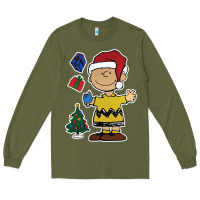 Army Green charlie brown christmas gifts Long Sleeve Tee - artisFamous