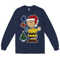 Navy charlie brown christmas gifts Long Sleeve Tee - artisFamous