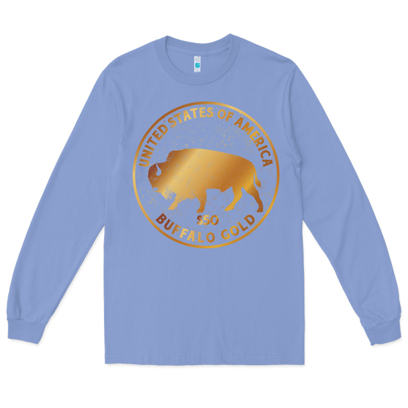 Buffalo Gold Native American - Bison Long Sleeve Tee by artisFamous | Teevron