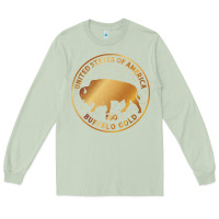 Matcha Buffalo Gold Native American - Bison Long Sleeve Tee - artisFamous