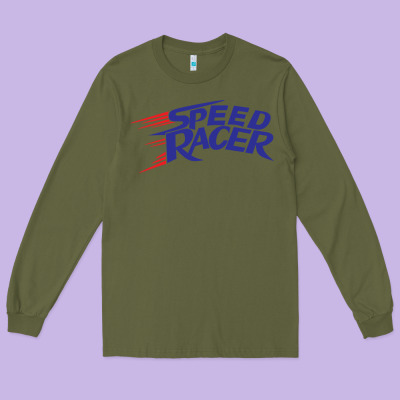 Blue Speed Racer 80s   Speed Racer Long Sleeve Tee Designed By Artisfamous