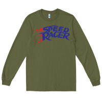 Army Green blue speed racer 80s   speed racer Long Sleeve Tee - artisFamous