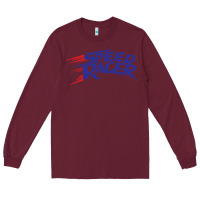 Burgundy blue speed racer 80s   speed racer Long Sleeve Tee - artisFamous