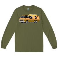 Army Green 1970s gmc motorhome gmc motorhome Long Sleeve Tee - artisFamous