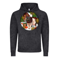 Vintage Black hampshire sow pig christmas Vintage Hoodie - LillyAllenDesigns
