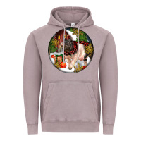 Vintage Zinc hampshire sow pig christmas Vintage Hoodie - LillyAllenDesigns