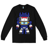 Black soundwave transformers chibi Long Sleeve Tee - artisFamous