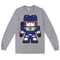 Heather Grey soundwave transformers chibi Long Sleeve Tee - artisFamous