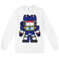 White soundwave transformers chibi Long Sleeve Tee - artisFamous