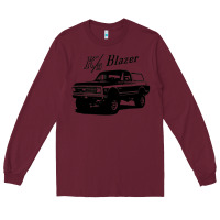 Burgundy 1971 k5 blazer k5 blazer Long Sleeve Tee - artisFamous