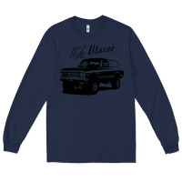 Navy 1971 k5 blazer k5 blazer Long Sleeve Tee - artisFamous