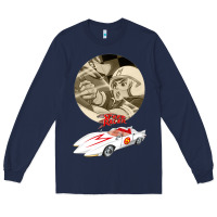 Navy go speed racer go go!!!   speed racer Long Sleeve Tee - artisFamous