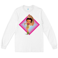 White betty boop Long Sleeve Tee - artisFamous