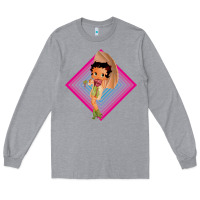 Heather Grey betty boop Long Sleeve Tee - artisFamous