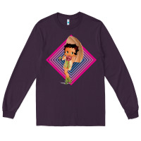 Plum betty boop Long Sleeve Tee - artisFamous