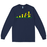 Navy evolution of lego Long Sleeve Tee - artisFamous