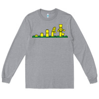 Heather Grey evolution of lego Long Sleeve Tee - artisFamous