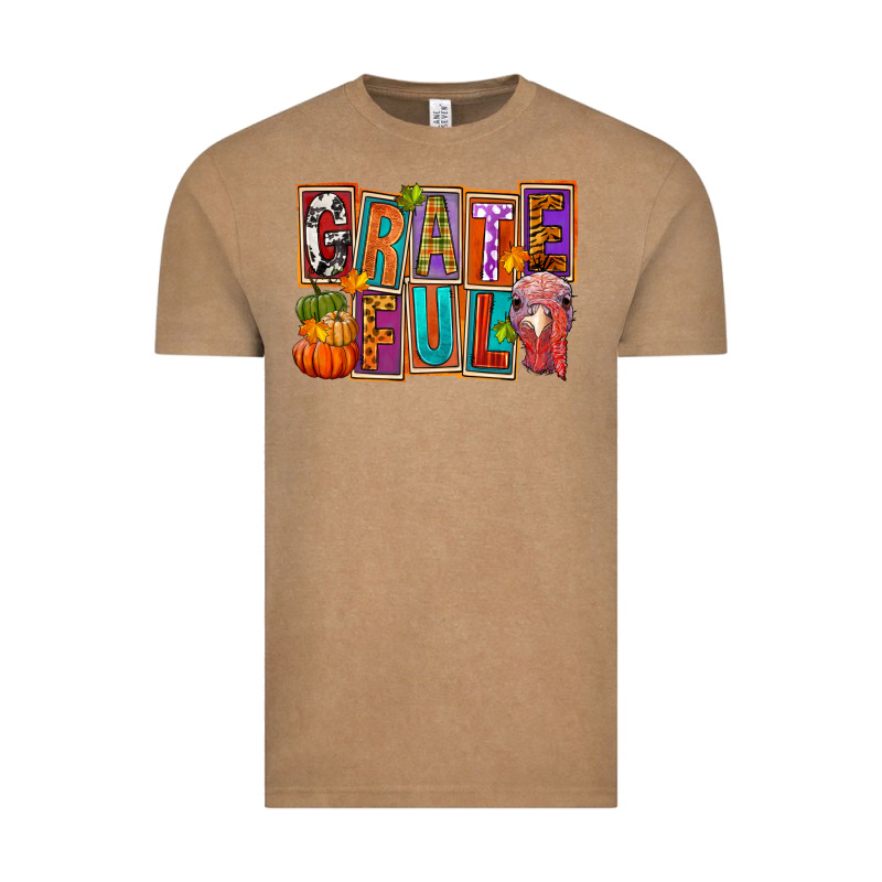 Grateful Thanksgiving Vintage Tee by FaDigitalArtStudio | Teevron