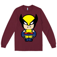Burgundy wolverine Long Sleeve Tee - artisFamous