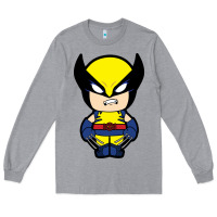 Heather Grey wolverine Long Sleeve Tee - artisFamous