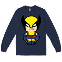 Navy wolverine Long Sleeve Tee - artisFamous