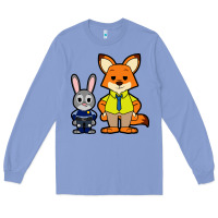 Colony Blue zootopia duo chibi Long Sleeve Tee - artisFamous
