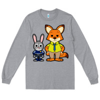 Heather Grey zootopia duo chibi Long Sleeve Tee - artisFamous