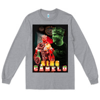 Heather Grey canelo boxing Long Sleeve Tee - artisFamous