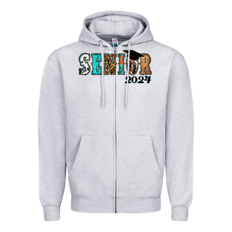 Western Senior 2024 Zipper Hoodie by RanaPortraitStore | Teevron