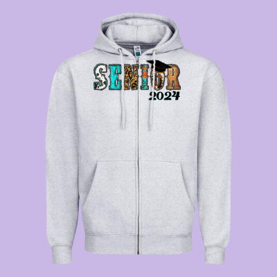 Western Senior 2024 Zipper Hoodie Designed By Ranaportraitstore