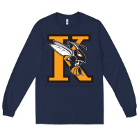 Navy kalamazoo college Long Sleeve Tee - artisFamous