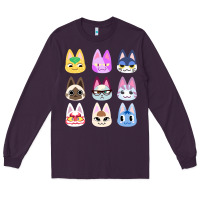 Plum animal crossing cute cats animal crossing new horizons Long Sleeve Tee - artisFamous