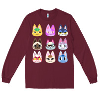 Animal Crossing Cute Cats Animal Crossing New Horizons Long Sleeve Tee | Teevron