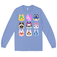 Colony Blue animal crossing cute cats animal crossing new horizons Long Sleeve Tee - artisFamous